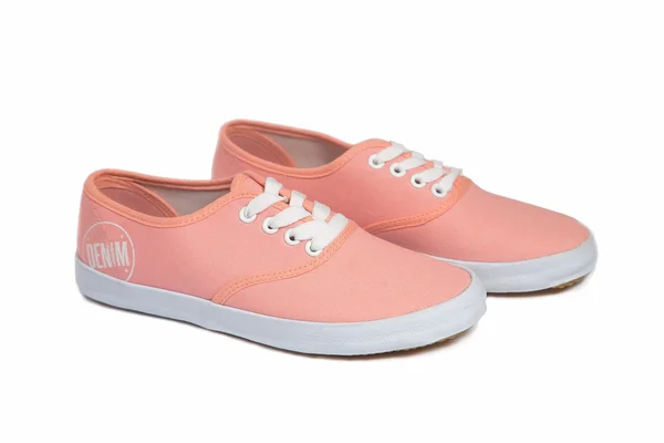 Dámské boty, růžové boty — Stock fotografie