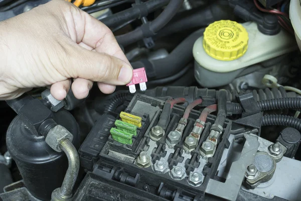 Fuse box car — Stock Photo, Image