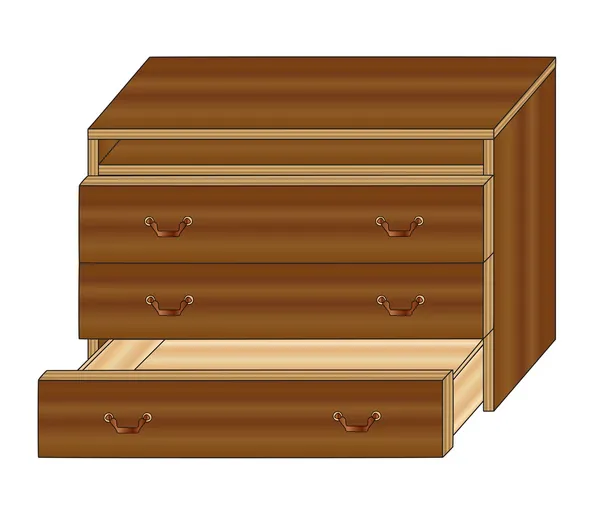 Meubilair dressoir — Stockvector