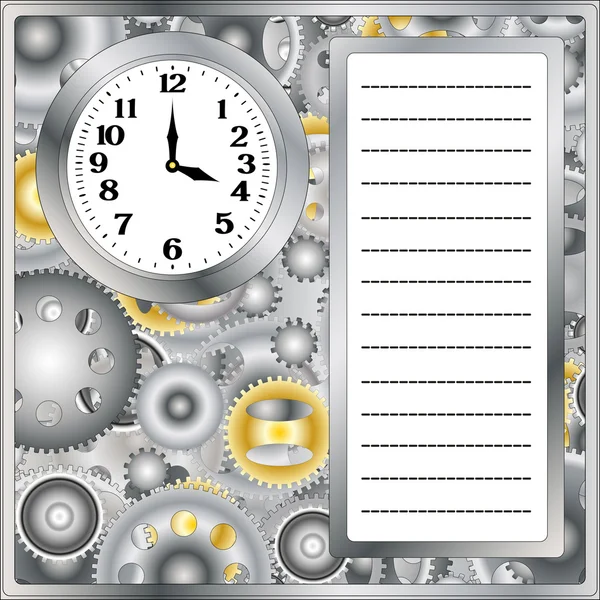 Clock — Stock Vector