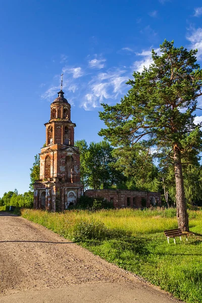 Gamla Ortodoxa Kyrkan Ryssland Tempel Komplex Byn Sumarokovo Kostroma Provinsen — Stockfoto