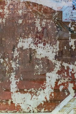 Rusya 'nın Kostroma eyaletindeki Buyakovo köyündeki bir Ortodoks kilisesinde duvar resmi. İnşaat yılı 1810. Şu anda tapınak terk edilmiş durumda..