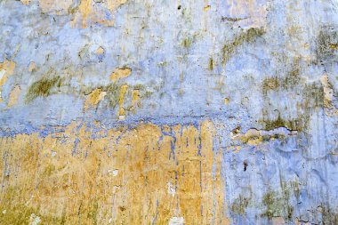 Yağlı boyayla boyanmış eski bir duvar dokusu.