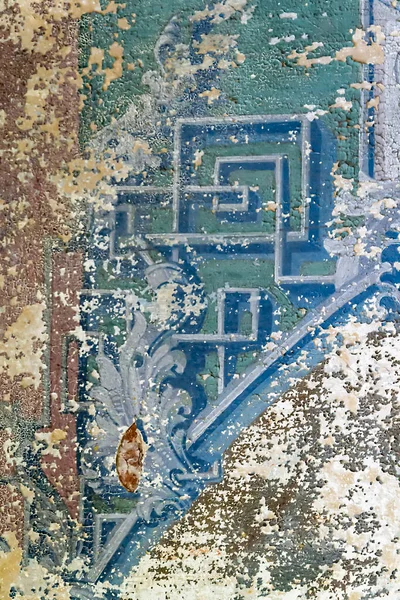 Die Textur Einer Alten Wand Mit Ölfarbe Bemalt — Stockfoto