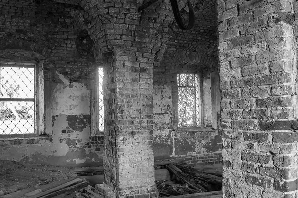 Interior Templo Abandonado Templo Aldeia Luzhki Província Kostroma Rússia Ano — Fotografia de Stock