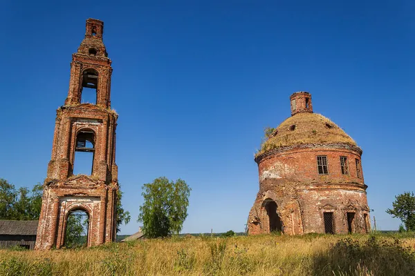 Une Église Orthodoxe Abandonnée Église Village Golovinskoïe Province Kostroma Russie — Photo