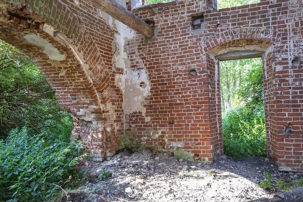 Interior Una Iglesia Ortodoxa Abandonada Templo Aldea Borodatov Provincia Kostroma —  Fotos de Stock