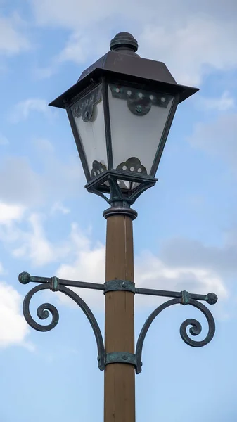 Old Street Lamp River Embankment — Stock Photo, Image