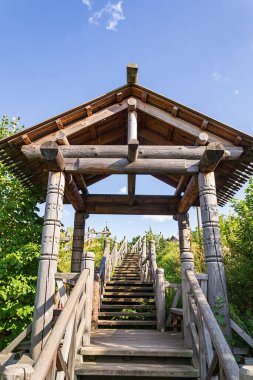 Tapınağa tahta merdiven, Ples, Rusya