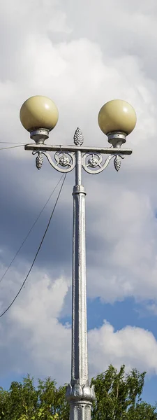 Old Street Lamp River Embankment — Stock Photo, Image