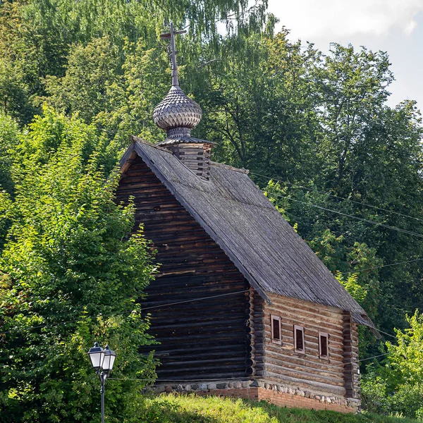 Ancient Wooden Chapel Ples Russia — Stockfoto