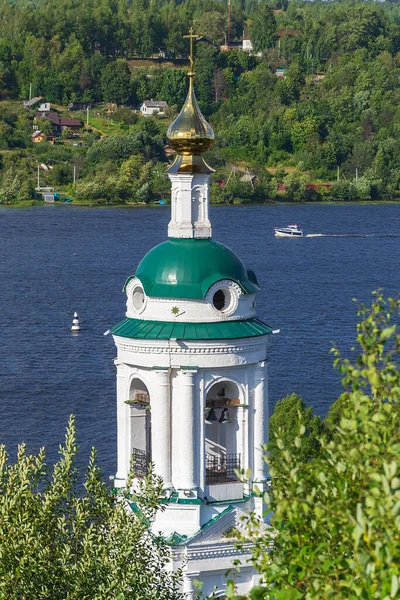 Campanario Iglesia Varvarinsky Ciudad Ples Río Volga Rusia Región Ivanovo —  Fotos de Stock