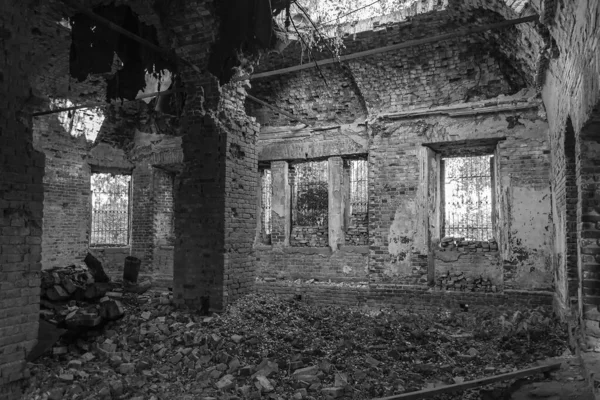 Egy Elhagyatott Ortodox Templom Belseje Zaluzhye Falu Temploma Kosztroma Tartomány — Stock Fotó