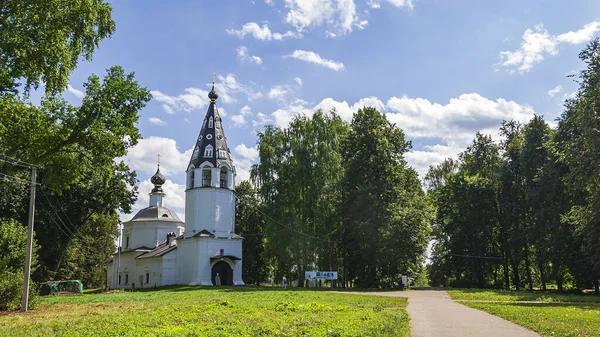 Kostel Nanebevzetí Panny Marie Městě Ples Řece Volze Rusko Ivanovo — Stock fotografie