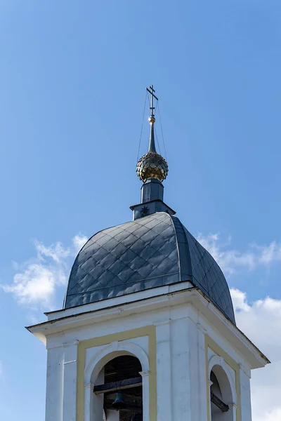 Campanario Iglesia Ortodoxa Catedral Asunción Myshkin Región Yaroslavl Rusia — Foto de Stock