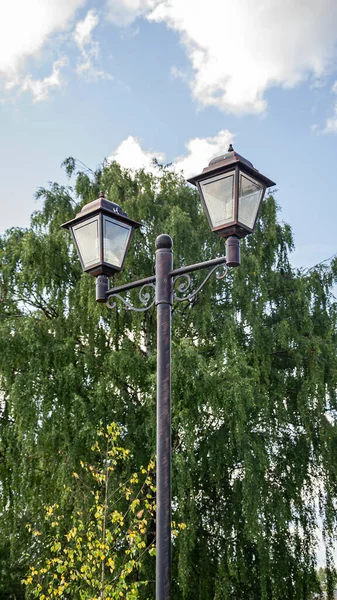 Old Street Lamp Executed Retro Style — Stock Photo, Image