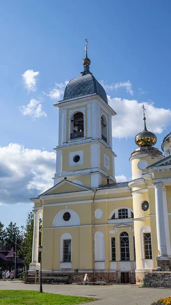 Campanario Iglesia Ortodoxa Catedral Asunción Myshkin Región Yaroslavl Rusia —  Fotos de Stock