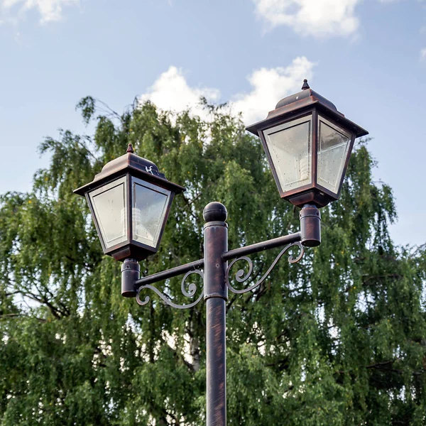 Old Street Lamp Executed Retro Style — Stock Photo, Image