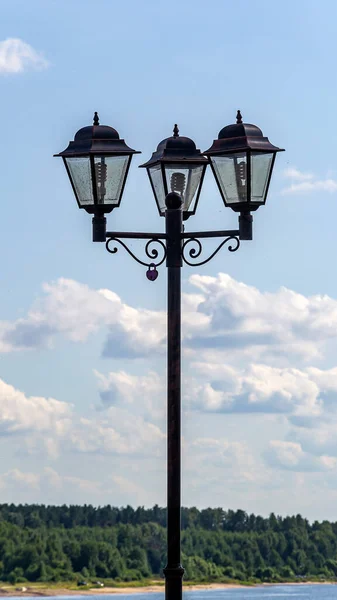 Old Street Lamp Executed Retro Style — Stock Photo, Image