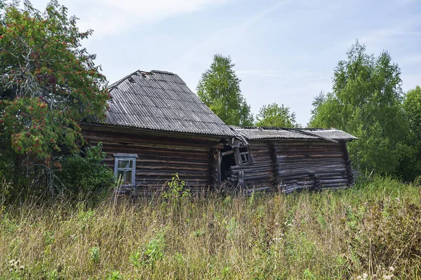 Casas Abandonadas Pueblo Abandonado Región Kostroma Rusia —  Fotos de Stock