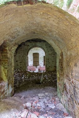 1803 'te Rusya' nın Kostroma bölgesinde inşa edilen terk edilmiş bir tapınağın içinde, Smolnitsa köyü kilisesi.