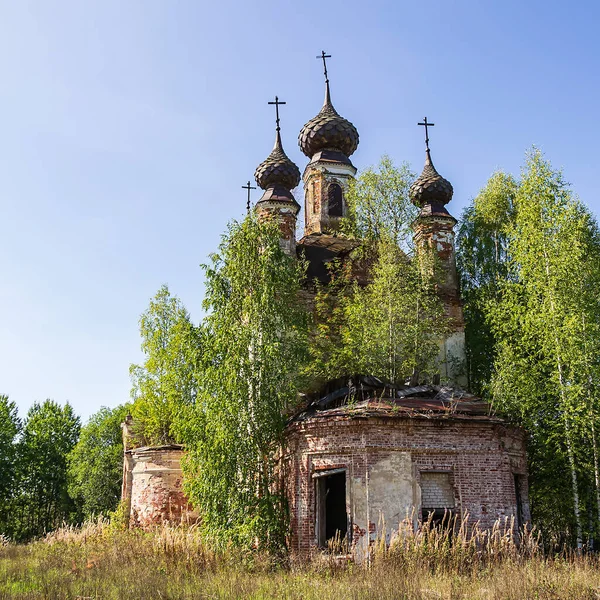 Verlassene Orthodoxe Kirche Arsenijew Sloboda Trakt Gebiet Kostroma Russland Baujahr — Stockfoto