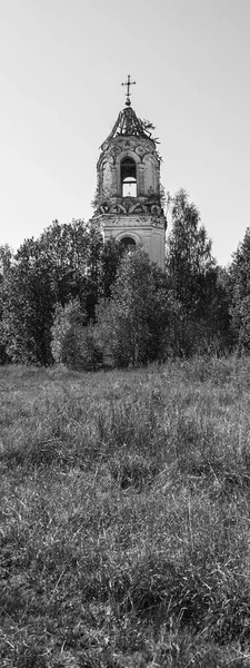 Elhagyott Ortodox Templom Arszeniev Sloboda Traktus Kosztroma Régió Oroszország Építkezés — Stock Fotó