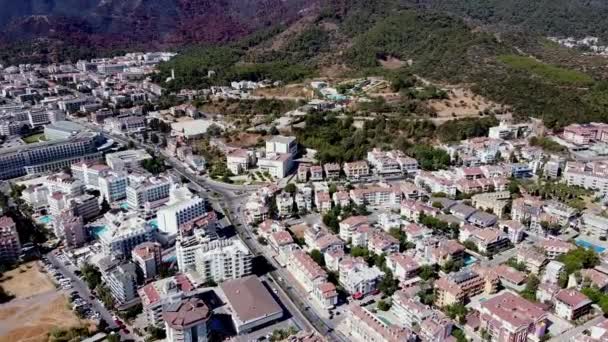 Aerial Drone View Cityscape Resort Town Marmaris Mugla Province Turkey — Video