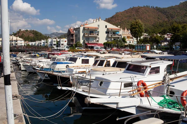 Harbor Port Resort City Marmaris Moored Boats Ships Marina Marmaris — Stockfoto