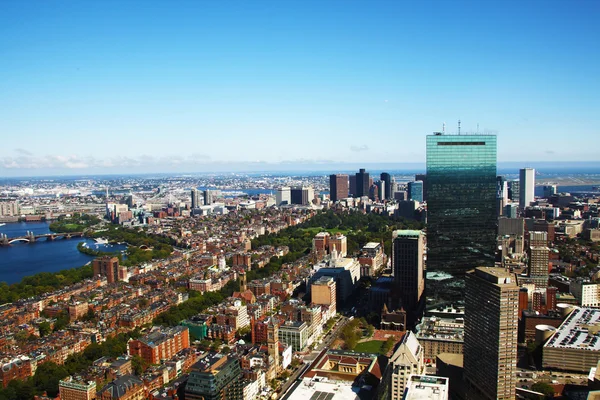 Panorama aéreo de Boston, Ma, Estados Unidos Imagen de stock