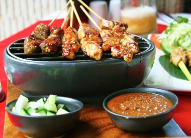 eti satay yemek Bali, Endonezya