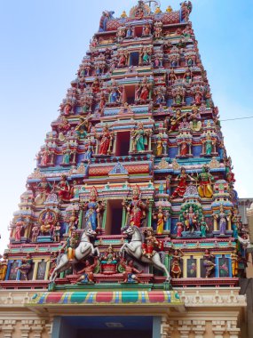Kuala lumpur 'daki Hindu tapınağı.