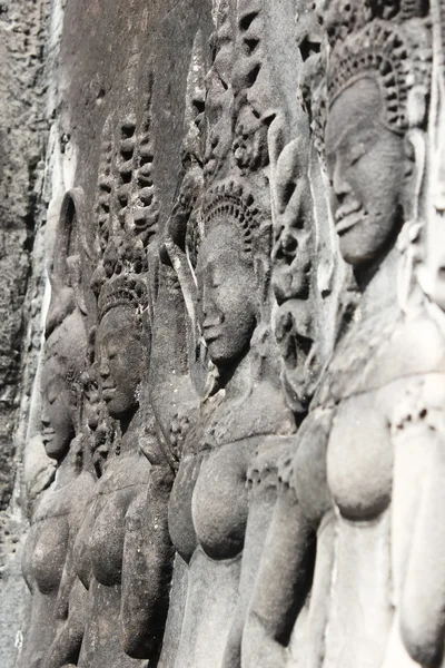 Relief dans le temple de Bayon — Photo