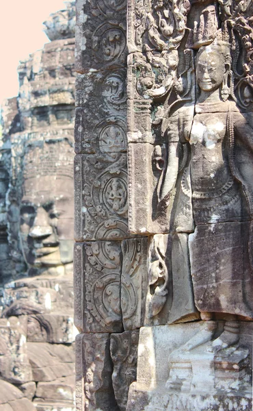 Relieve en el templo de Bayon —  Fotos de Stock