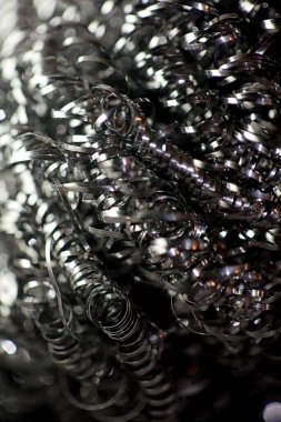 Mutfak metal spiral kablo soyut modern arkaplan yüksek kaliteli büyük boy baskı