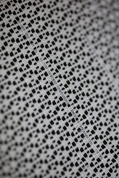 El yapımı Yunan geleneksel örgü masa örtüsü. Arka planı kapat. Eski moda dekorasyon stili.