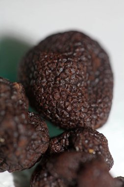 Kara vahşi yaz trüf mantarları aile veremlerini kapatır botanik modern kalite büyük boy arka plan baskı mutfak dekorasyonu