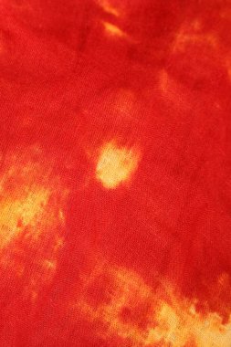 Klorla yapılmış sarı kırmızı tekstil tasarımı modern arka planı kapatın yüksek kaliteli büyük baskılar