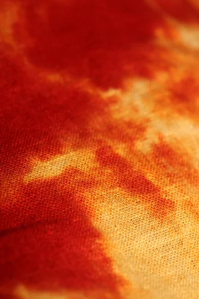 Yellow Red Textile Design Made Chlorine Close Modern Background High — ストック写真