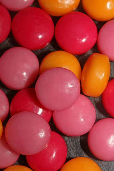 Colorful Sweet Kinder Bubble Gums Close Modern Background Big Size — Photo