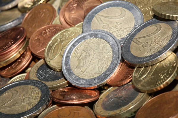 Euro coins close up background modern high quality big size prints