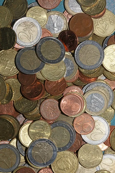 Euro Coins Close Background Modern High Quality Big Size Prints — стоковое фото
