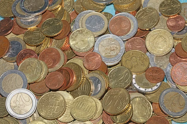 Euro Coins Close Background Modern High Quality Big Size Prints — Stockfoto