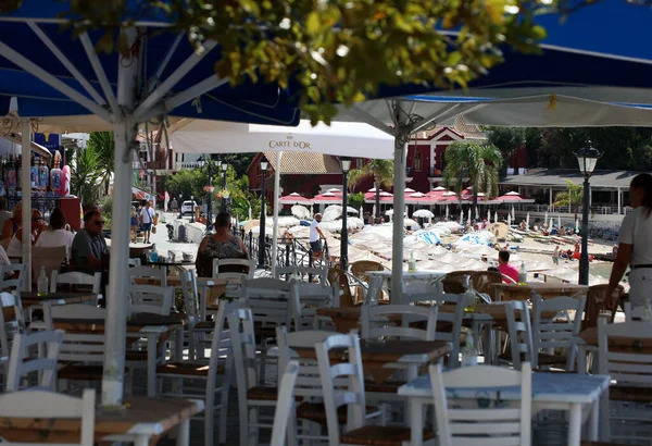 Praia Parga Bonita Explorando Grécia Férias Verão Fundo Alta Qualidade — Fotografia de Stock