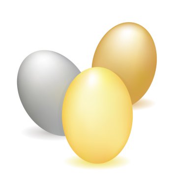 Altın, gümüş, bronz yumurta