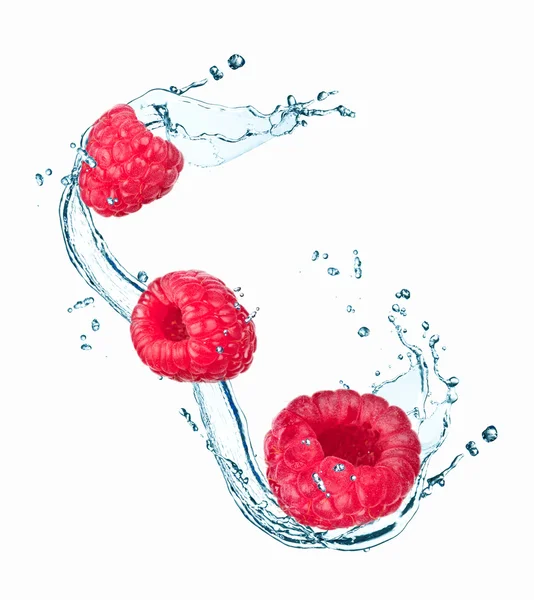 Splash with fruits — Stock Photo, Image