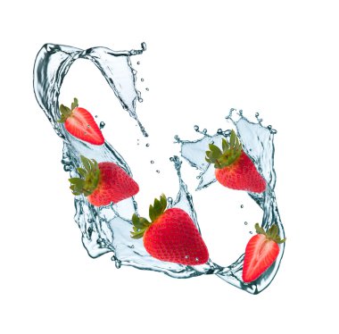 Splash with fruits