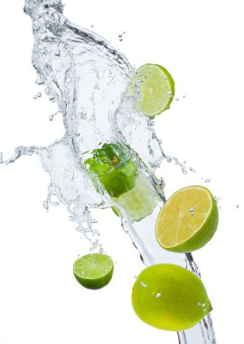 Splash with fruits