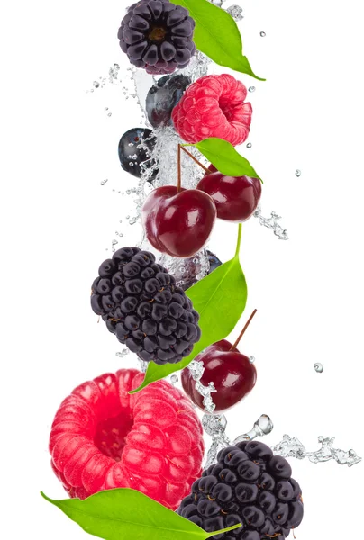 果物とスプラッシュ — ストック写真