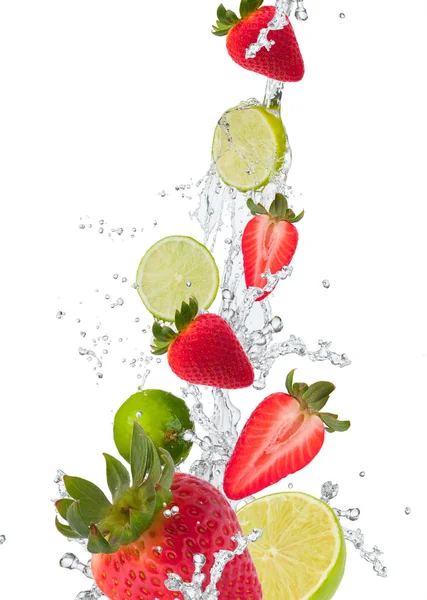 Salpicadura con frutas — Foto de Stock